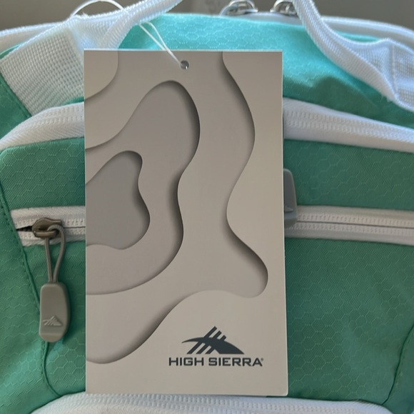 High Sierra Swoop SG Backpack Aquamarine and White. Fits 17” Laptop - Picture 2 of 13